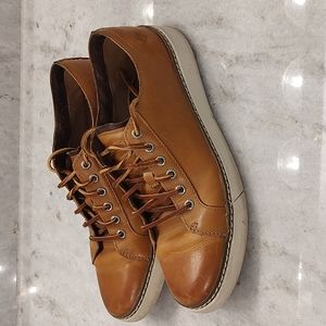 Sperry Top Sider men's clipper LTT tan leather casual sneakers size 10